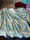 Colorful Swirl Pattern Top