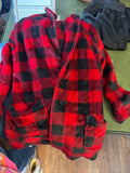 Wonder Nation Red and Black Checkered Flannel Robe