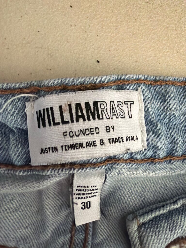 WILLIAM RAST Distressed Denim Skirt