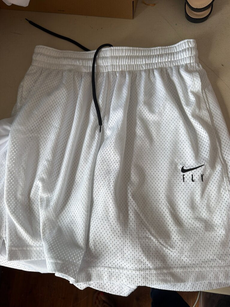 Nike Dri-FIT White Athletic Shorts
