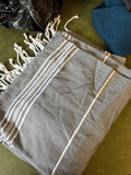 Black and White Striped Shawl