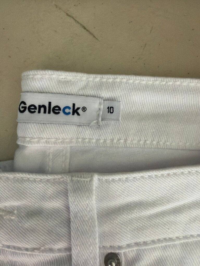 Genleck Women's White Jeans Size 10