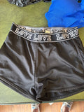 Love Love Black Athletic Shorts