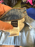 SHEIN Distressed Denim Jeans