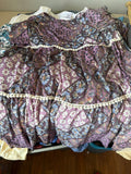 Purple Floral Print Dress