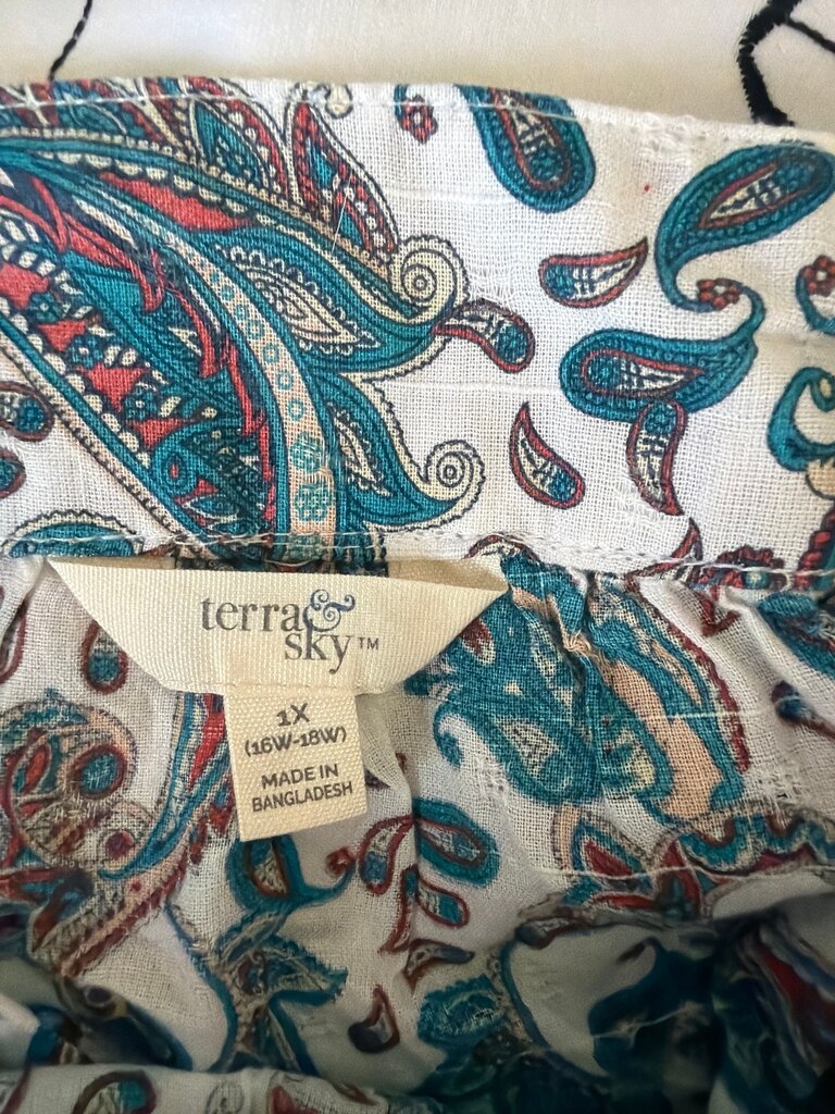 Terra & Sky Women's Paisley Print Dress