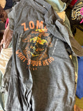 Zombie Skull Graphic T-Shirt