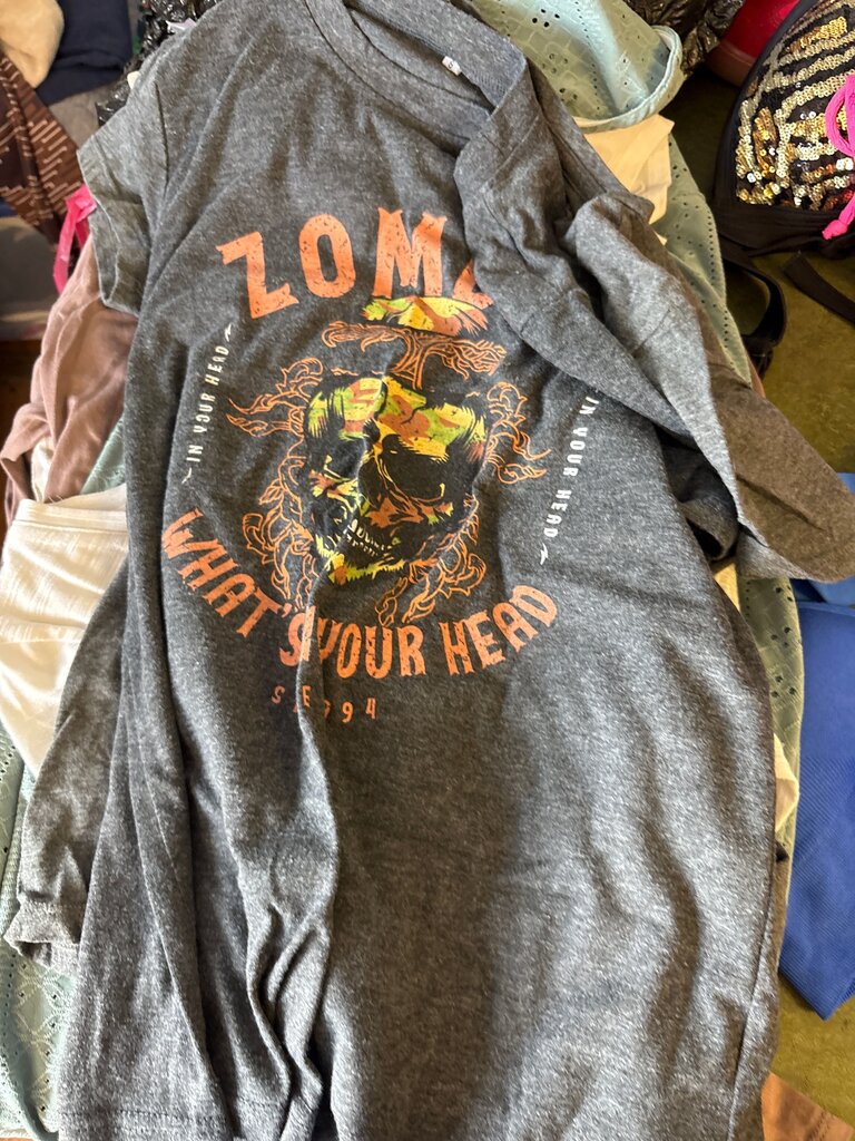 Zombie Skull Graphic T-Shirt