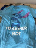 Stitch I'd Rather Not T-Shirt