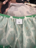 Green Floral Pattern Dress