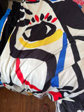 Multicolor Abstract Print Beach Towel