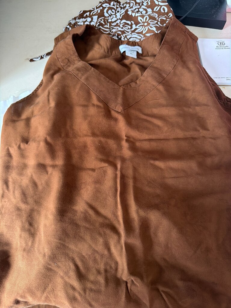 Nomadic Traders Brown V-Neck Top