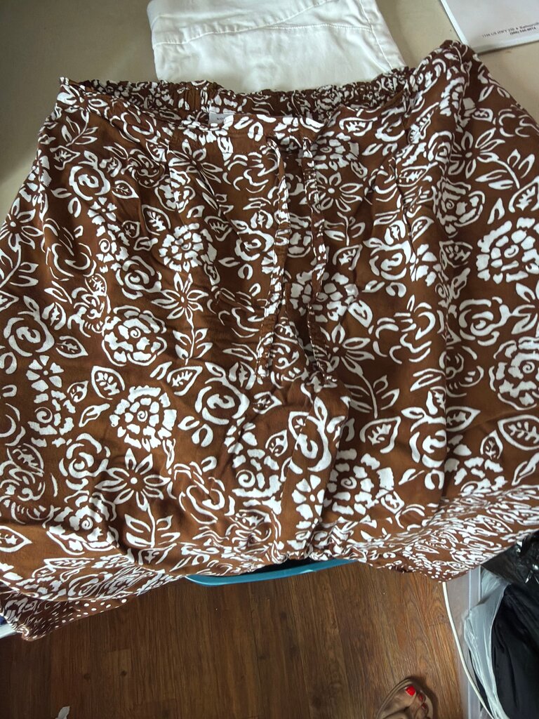 Nomadic Traders Women's Brown Floral Skirt