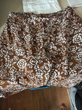 Nomadic Traders Women's Brown Floral Skirt