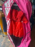 Red Elegant Dress with Embellishments