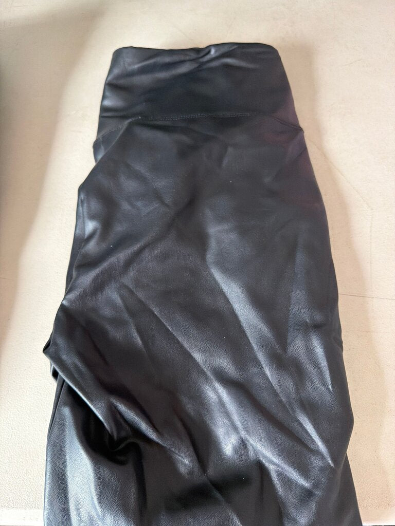 Black Faux Leather Leggings
