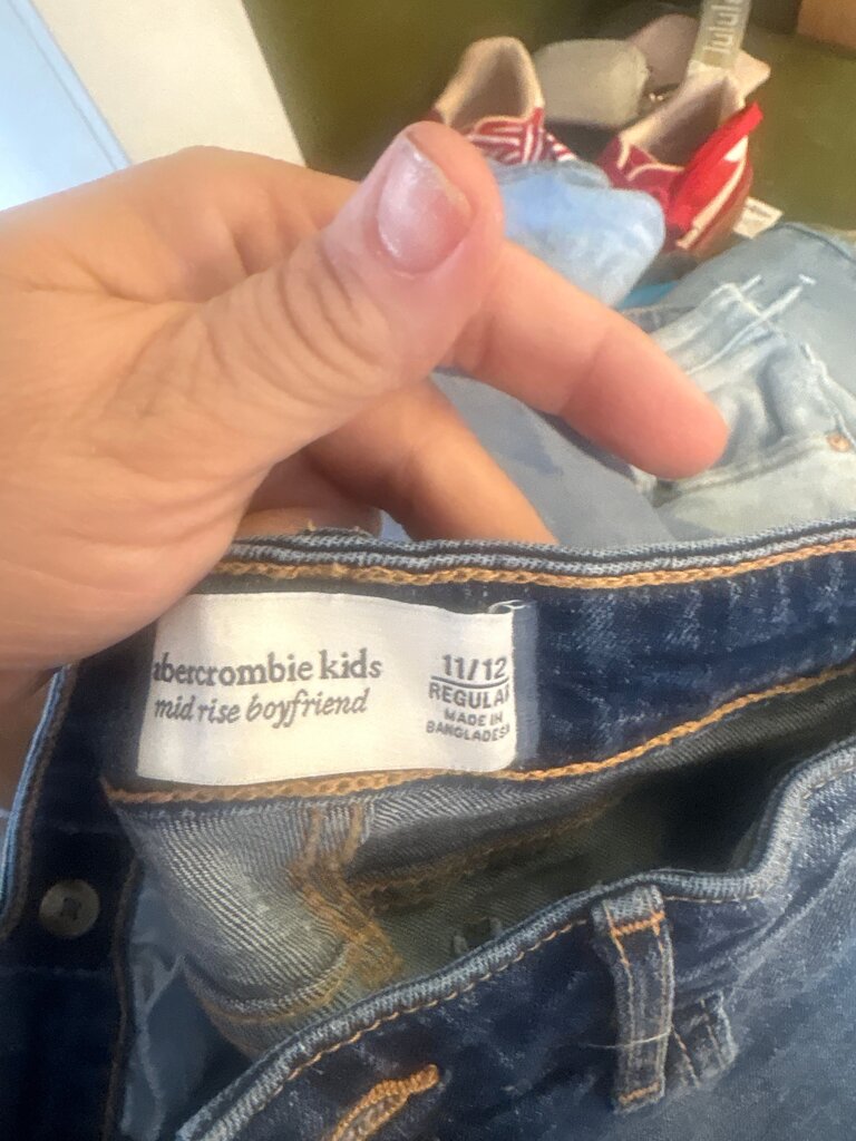 Abercrombie Kids Mid Rise Boyfriend Jeans