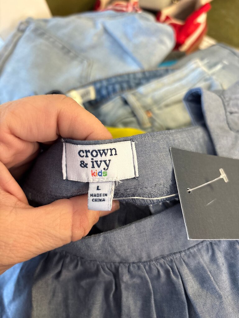 Crown & Ivy Kids Chambray Top