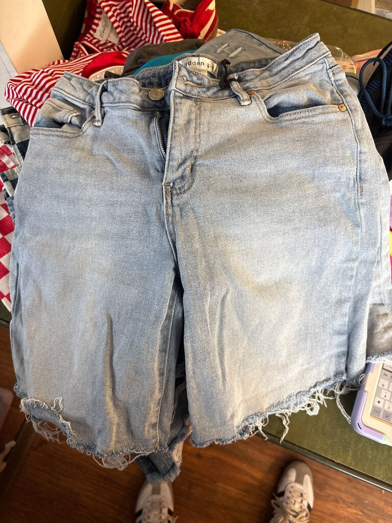 Madden Girl Women's Distressed Denim Shorts