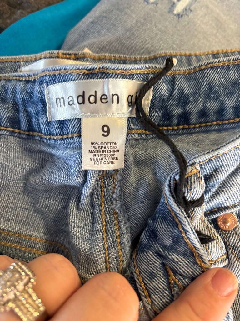 Madden Girl Women's Distressed Denim Shorts