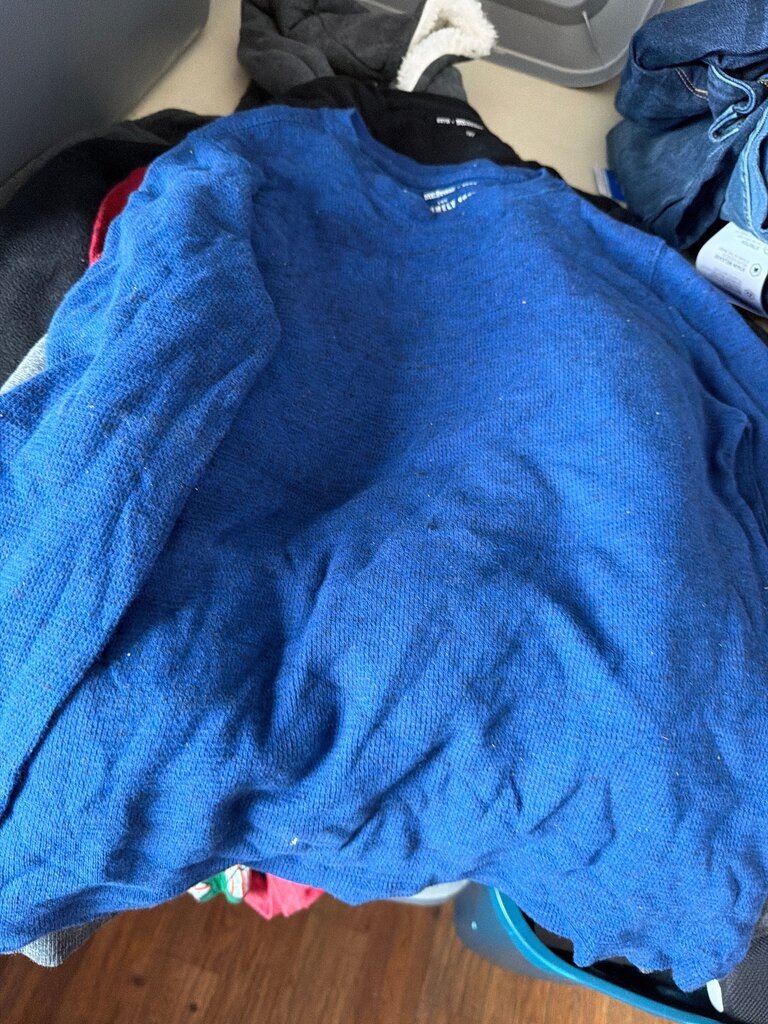Men's Blue Knit Sweater