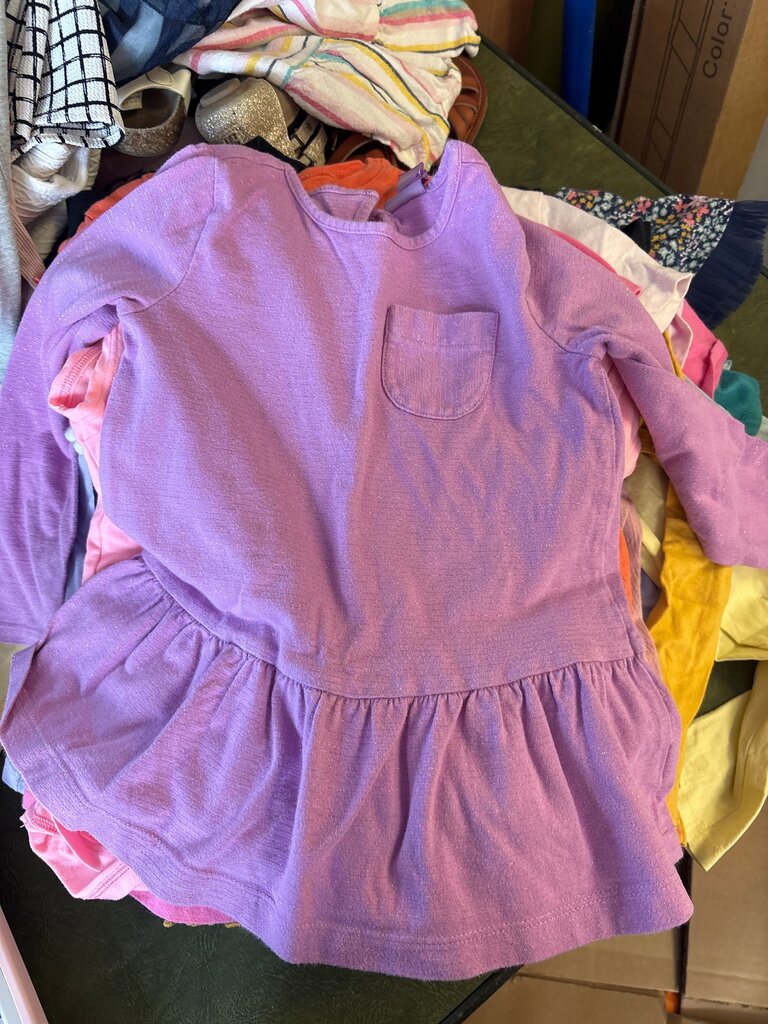 Girls' Purple Long Sleeve Top