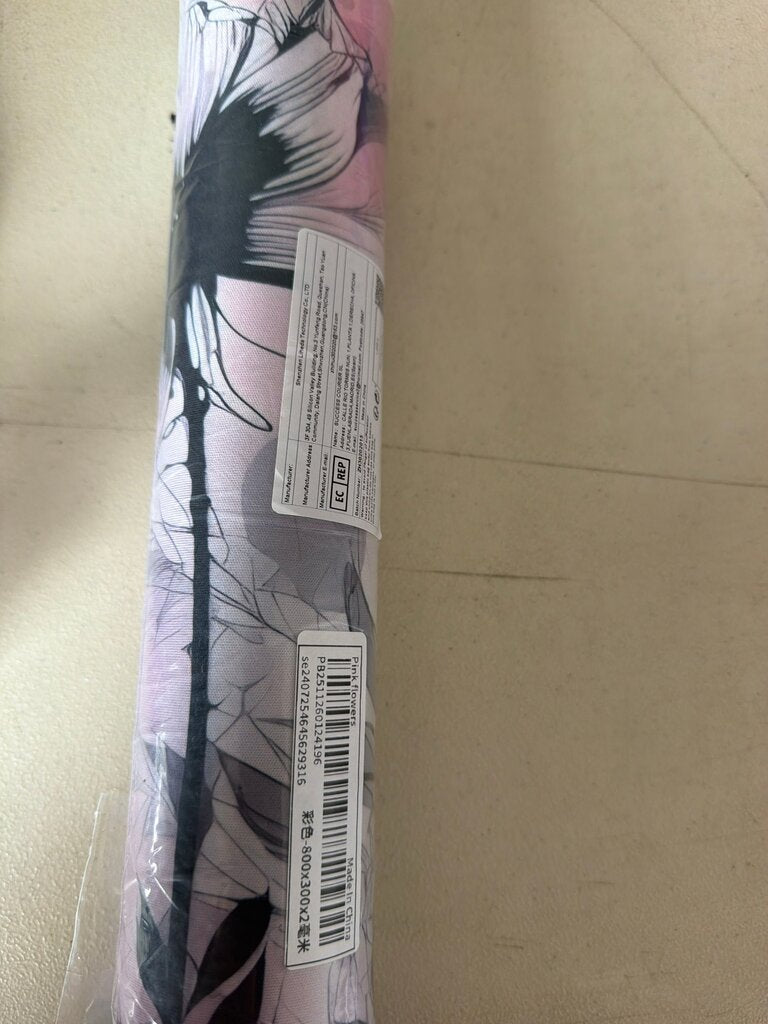 Pink Flowers Yoga Mat