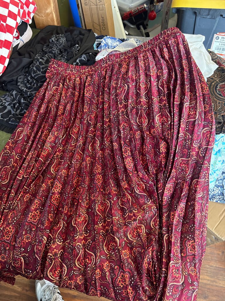 Max Studio Paisley Print Skirt