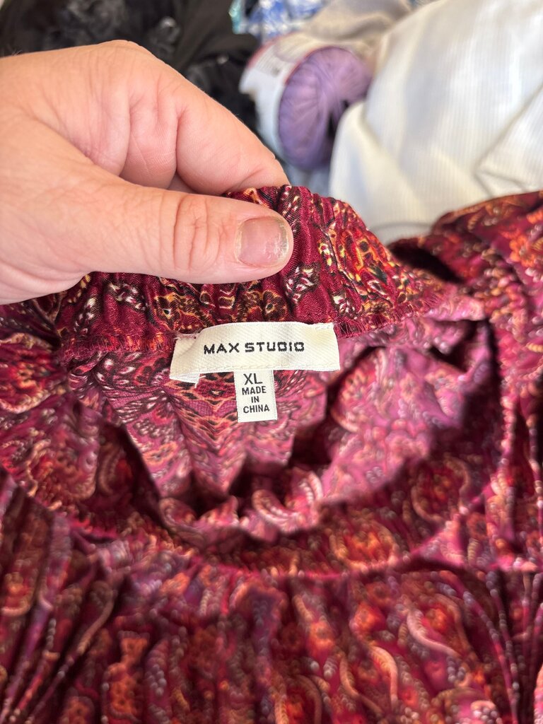 Max Studio Paisley Print Skirt