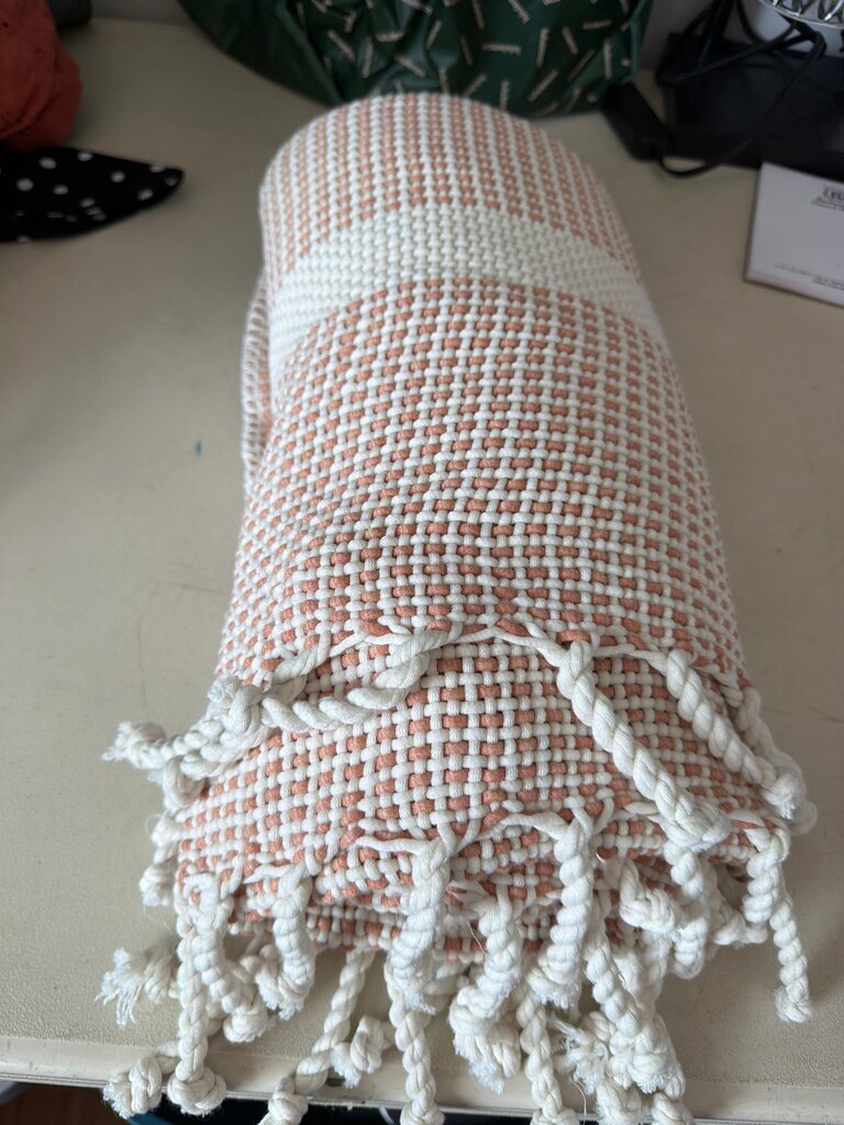 Woven Tassel Throw Blanket