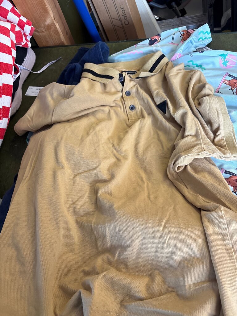 Men's Beige Polo Shirt
