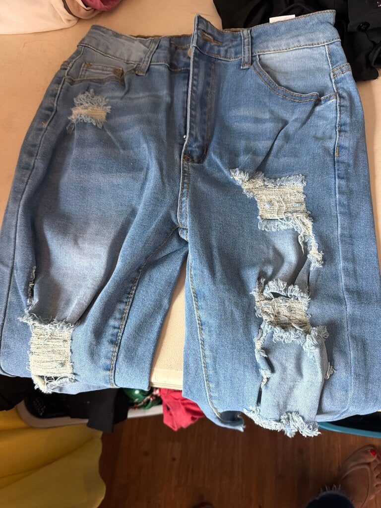 Distressed Denim Jeans