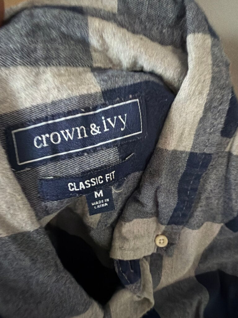 Crown & Ivy Classic Fit Checkered Shirt