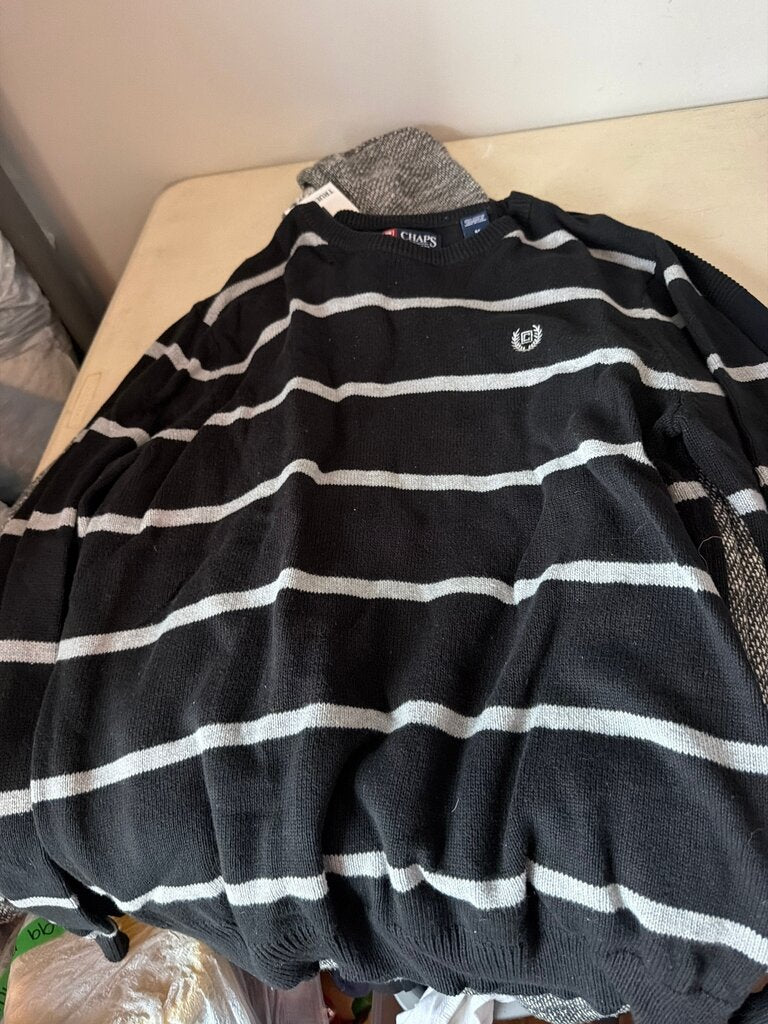 Chaps Striped Crewneck Sweater