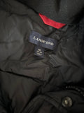 Lands' End Black Puffer Jacket