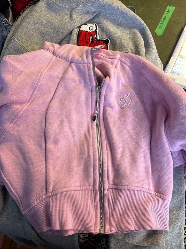 Pink Zip-Up Hoodie