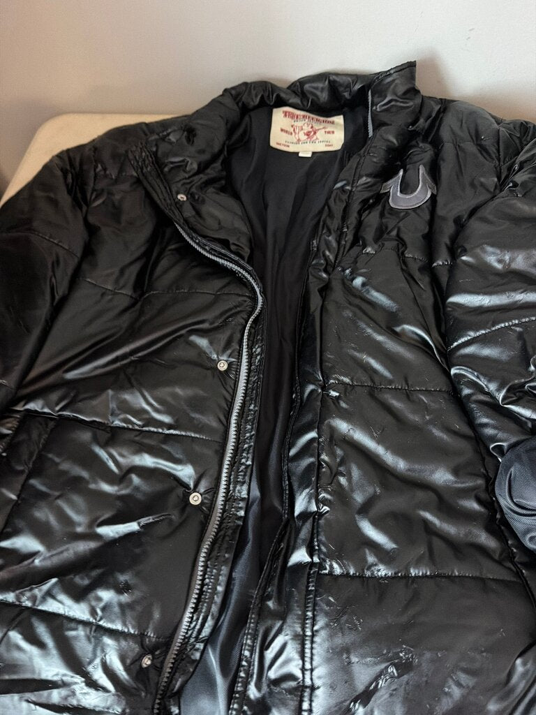 True Religion Black Puffer Jacket