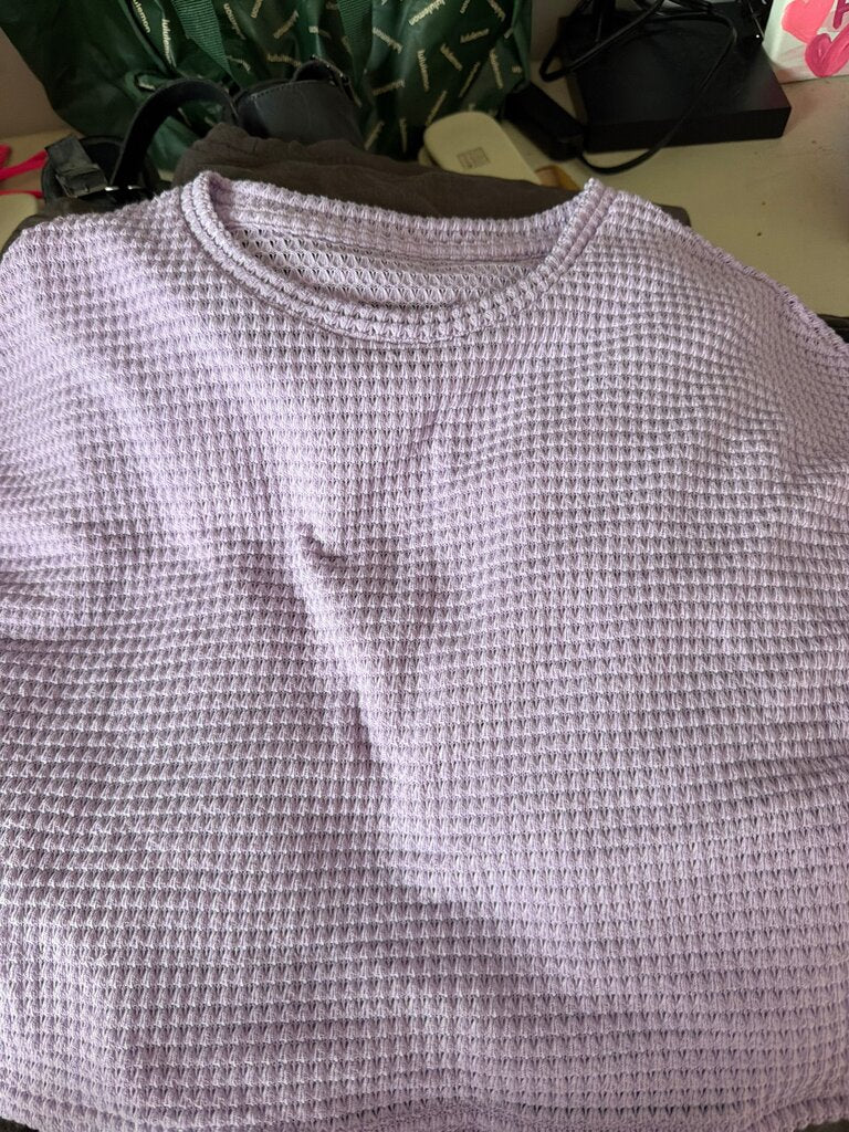 Lilac Waffle Knit Sweater