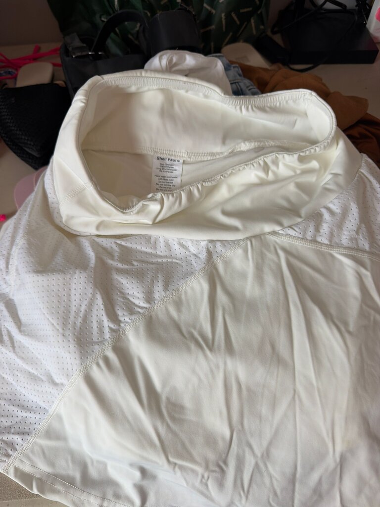 White Athletic Performance Top