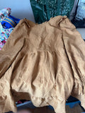 Brown Puff Sleeve Dress