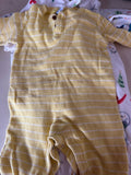 Old Navy Yellow Checkered Baby Romper