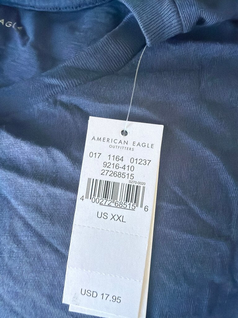 American Eagle Outfitters Men's XXL Blue T-Shirt