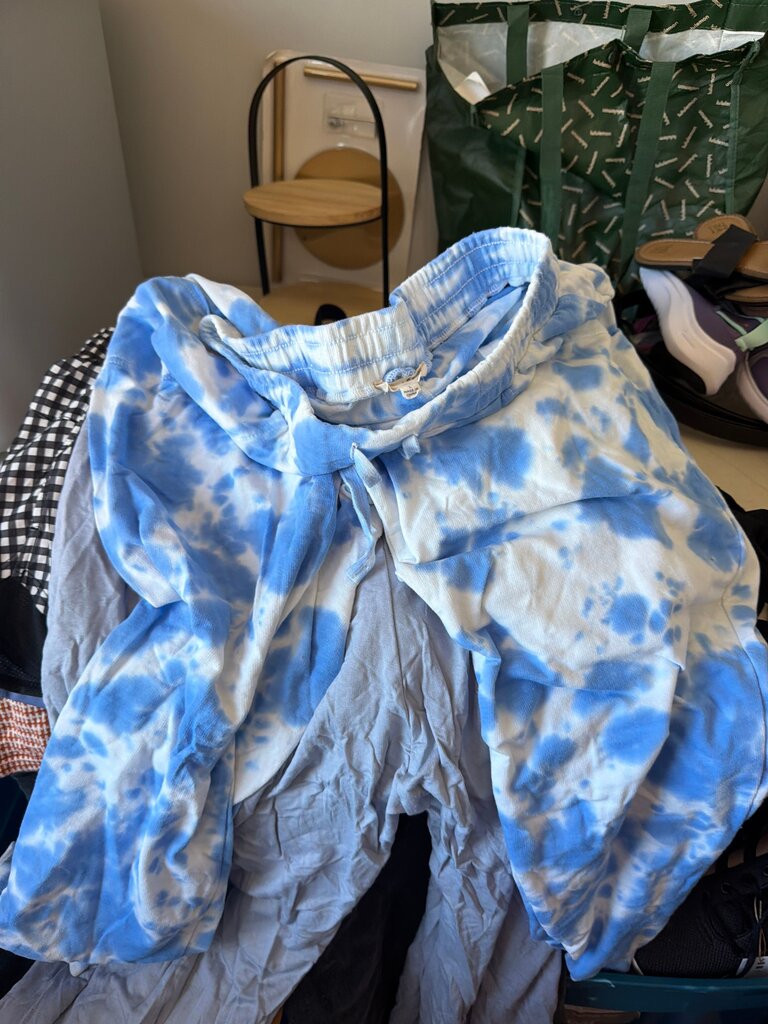 Blue Tie-Dye Pants