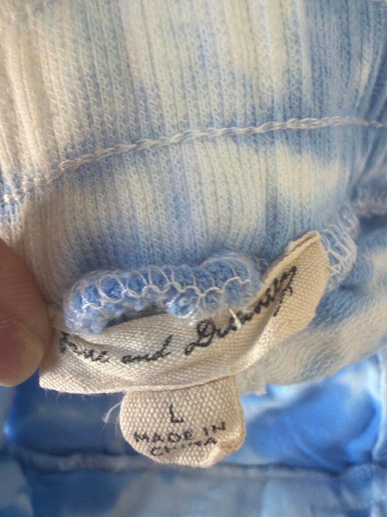 Blue Tie-Dye Pants