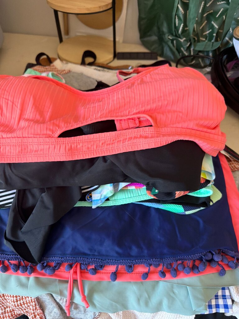 Women's Swim Top in Coral Pink