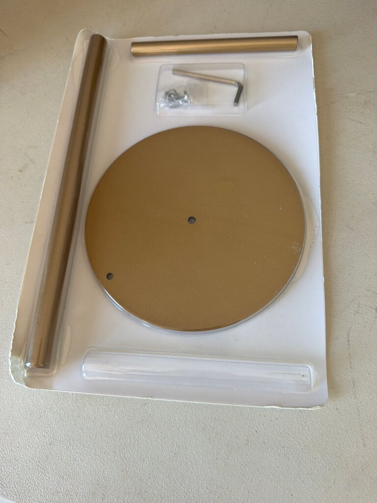 Gold Metal Cake Turntable with Adjustable Height
