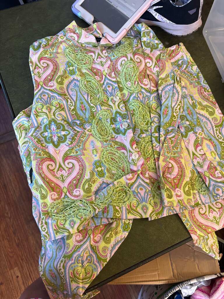 Colorful Paisley Pattern Blouse