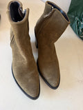 Women’s Olive Suede Ankle Boots