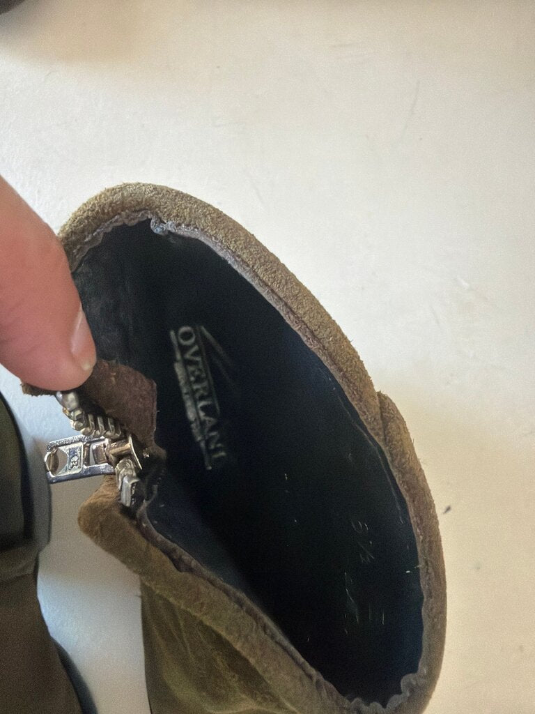 Women’s Olive Suede Ankle Boots
