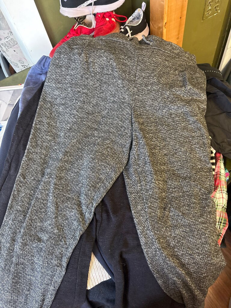 Gray Textured Pants